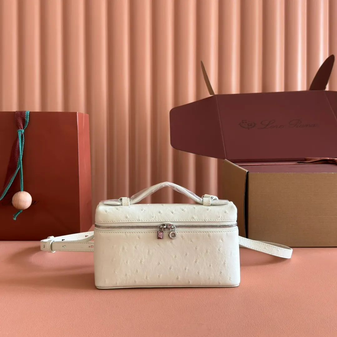 💋💋💋【Original leather configuration counter complete package】 𝐋𝐨𝐫𝐨 𝐏𝐢𝐚𝐧@ Extra pocket L19 series handbag/crossbody bag📦